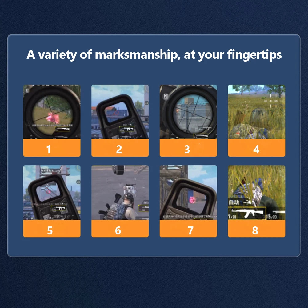 G21 Mobil Oyun Tetikleyici – 6 Parmak Oyun Deneyimi, L1 R1 Tuşlu PUBG Gamepad Kontrolcü