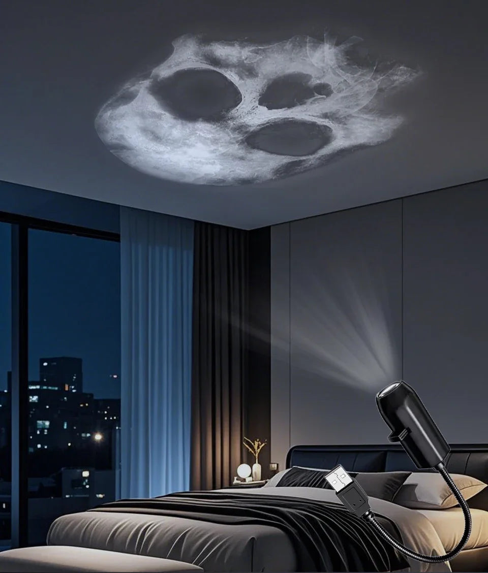 RGB Projeksiyon Lamba | Oda Atmosfer Işığı | USB Gece Lambası