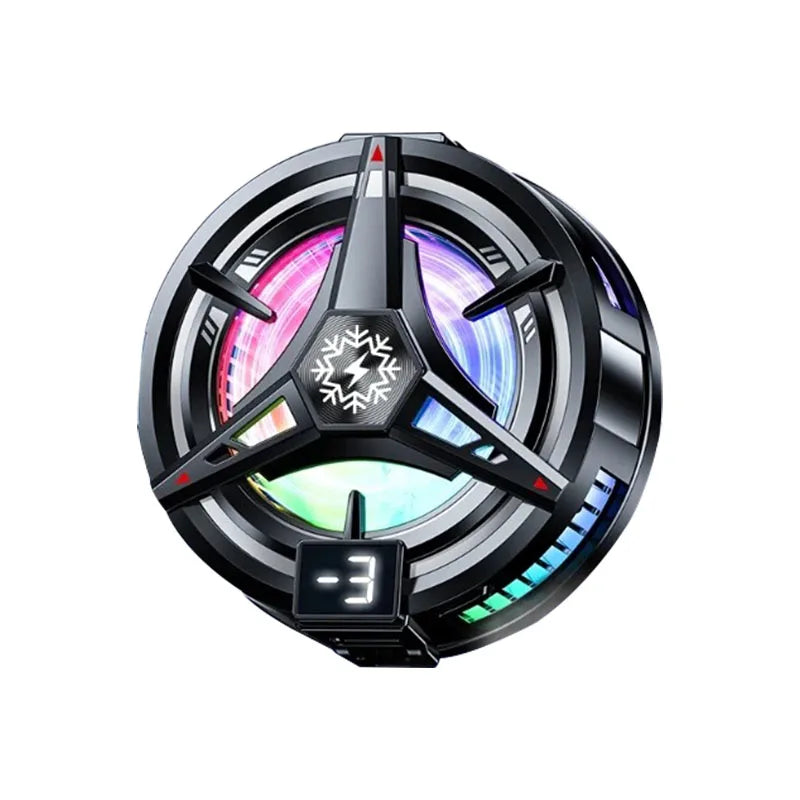 RGB Işıklı Manyetik Telefon Soğutucu – 3 Kademeli Ayarlı, Oyun İçin Profesyonel Cooling Fan