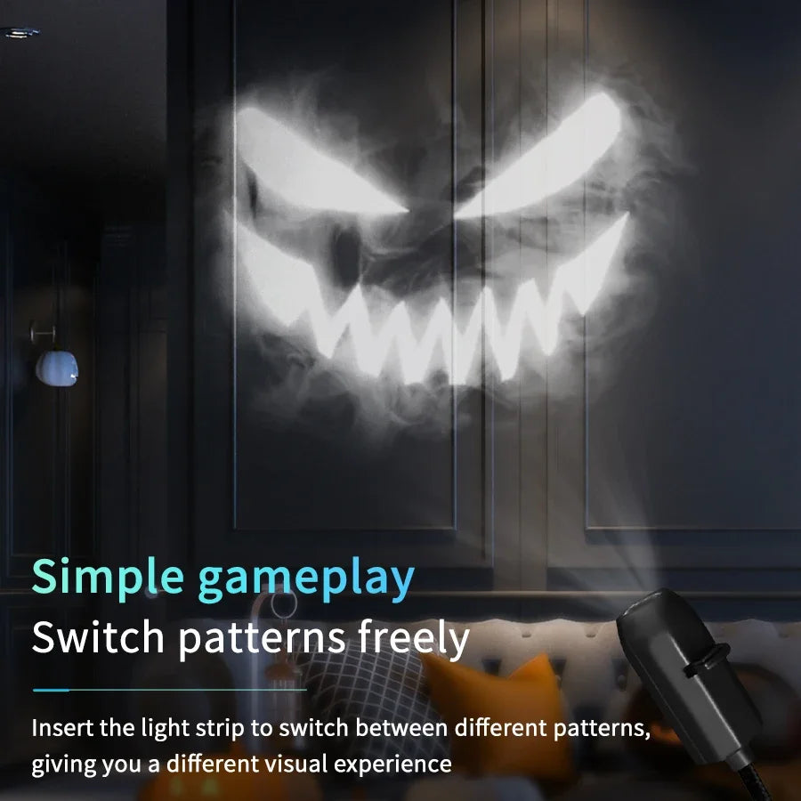 RGB Projeksiyon Lamba | Oda Atmosfer Işığı | USB Gece Lambası