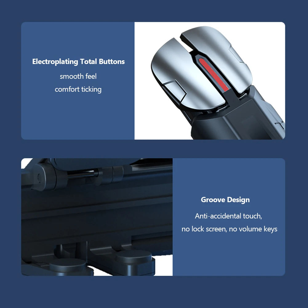 G21 Mobil Oyun Tetikleyici – 6 Parmak Oyun Deneyimi, L1 R1 Tuşlu PUBG Gamepad Kontrolcü