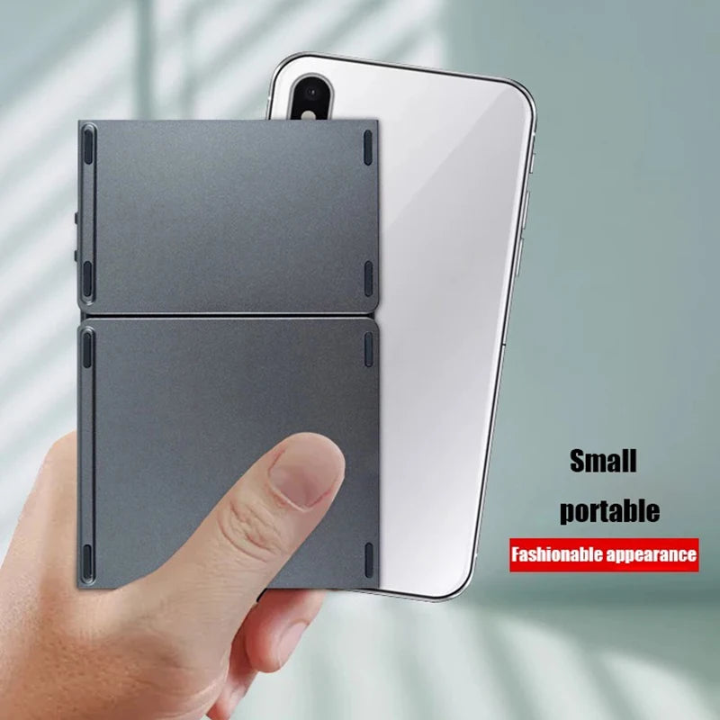 Katlanabilir Bluetooth Klavye – 3 Katlı Taşınabilir Kablosuz Klavye (iOS, Android, Windows Uyumlu)