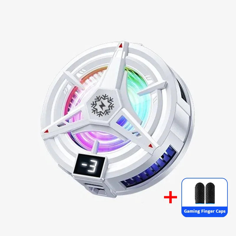 RGB Işıklı Manyetik Telefon Soğutucu – 3 Kademeli Ayarlı, Oyun İçin Profesyonel Cooling Fan