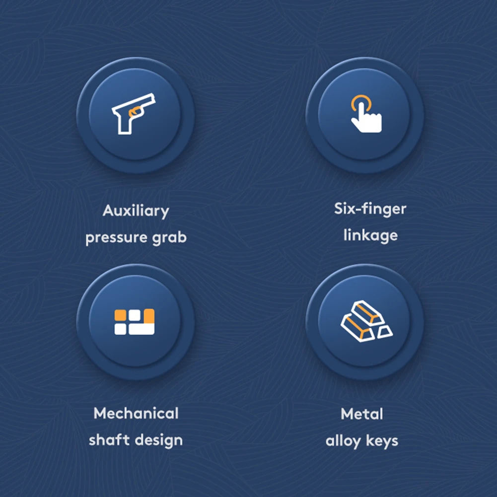 G21 Mobil Oyun Tetikleyici – 6 Parmak Oyun Deneyimi, L1 R1 Tuşlu PUBG Gamepad Kontrolcü